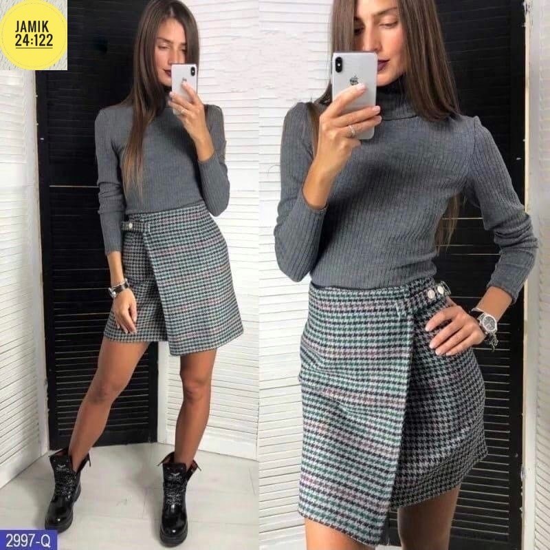 юбка,твидовая юбка мини,мини юбка,модная юбка,юбка с кофтой