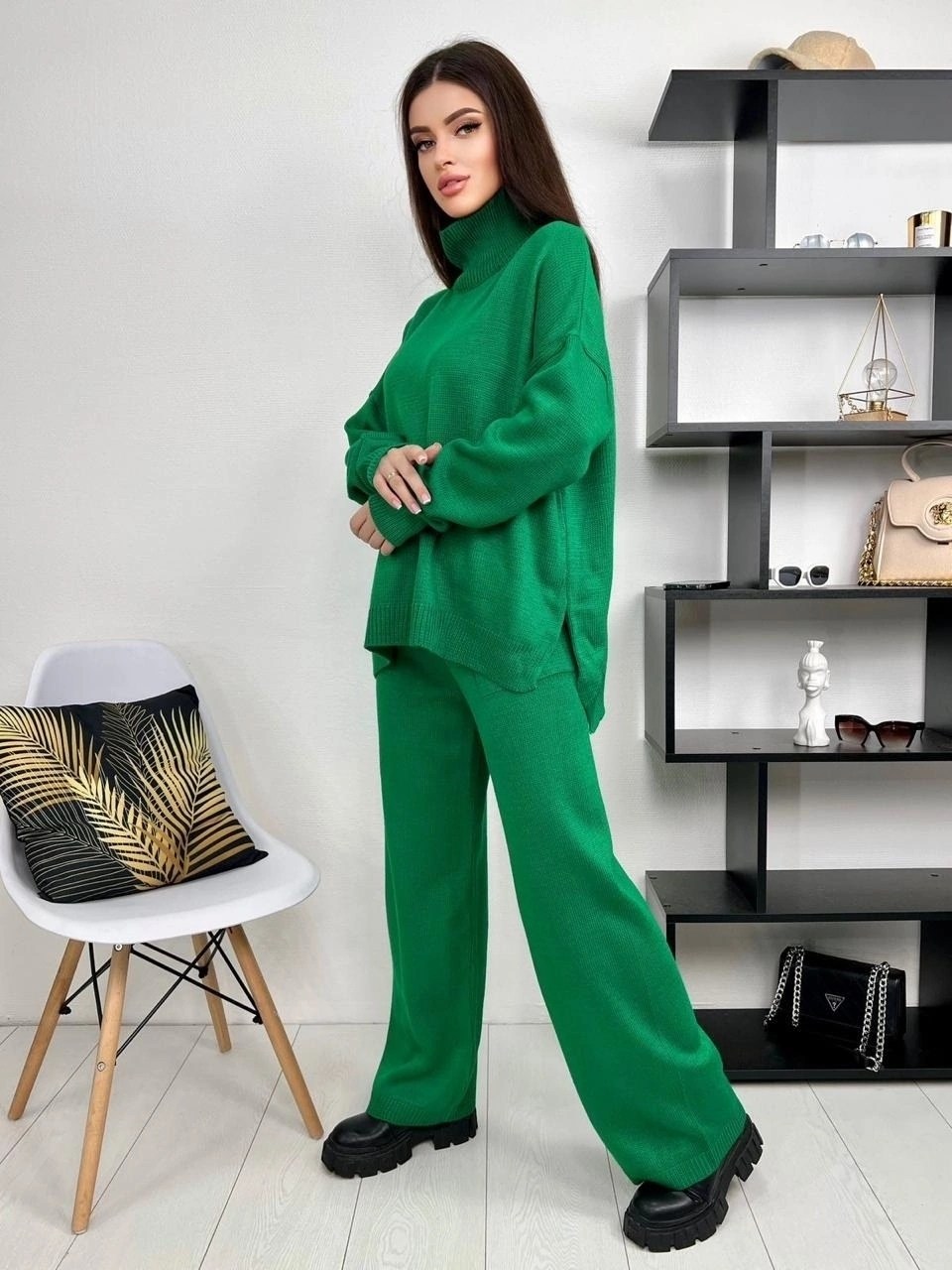 вязаный костюм с брюками теплый,трикотажные костюмы женские,костюмы женские,костюм с брюками теплый,вязаные костюмы