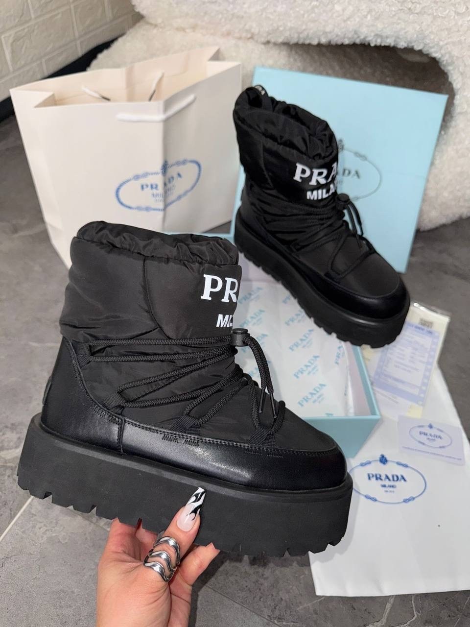 ,дутики prada,прада , женская,дутики