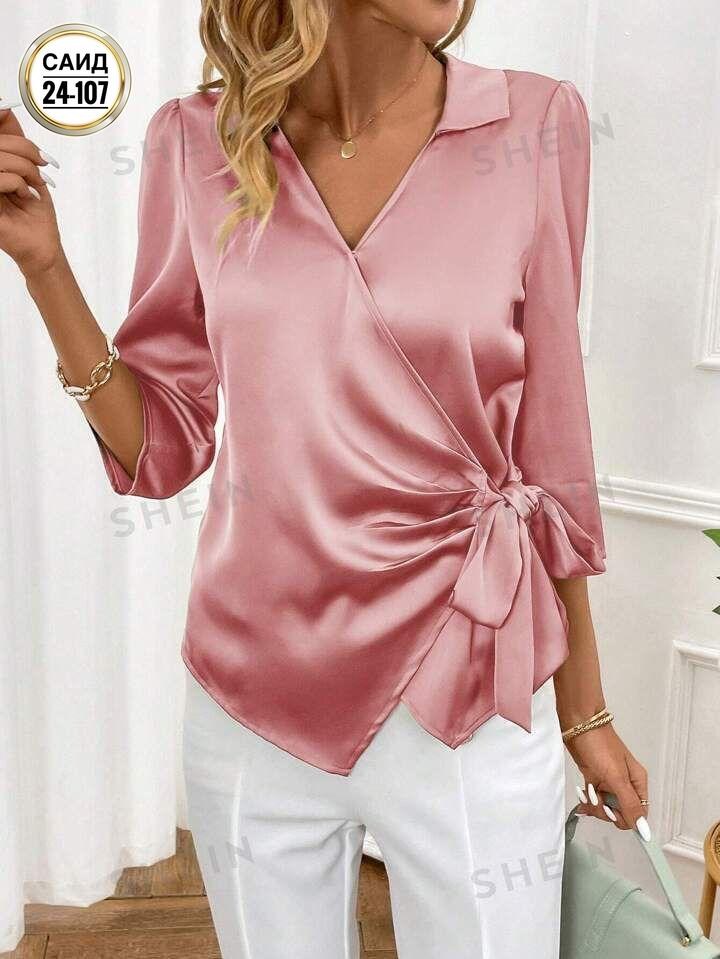 женские блузки,блузка с поясом,блузки,модные женские блузки