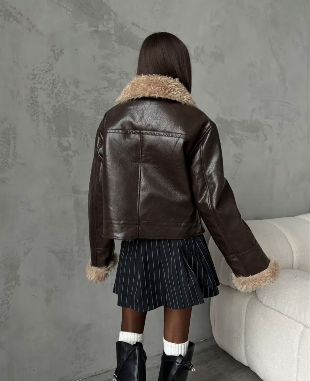 дубленка авиатор,дубленка укороченная,стильная дубленка,женская дублёнка,куртка дубленка