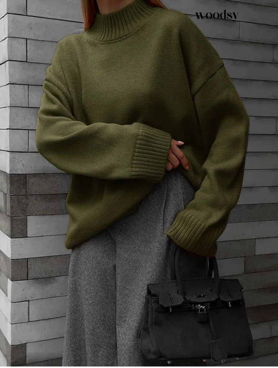 свитер оверсайз вязаный с горлом kamillastyle,свитер вязаный с горлом оверсайз,свитер оверсайз с горлом shwэdar,свитер женский оверсайз,свитер оверсайз с высоким воротником