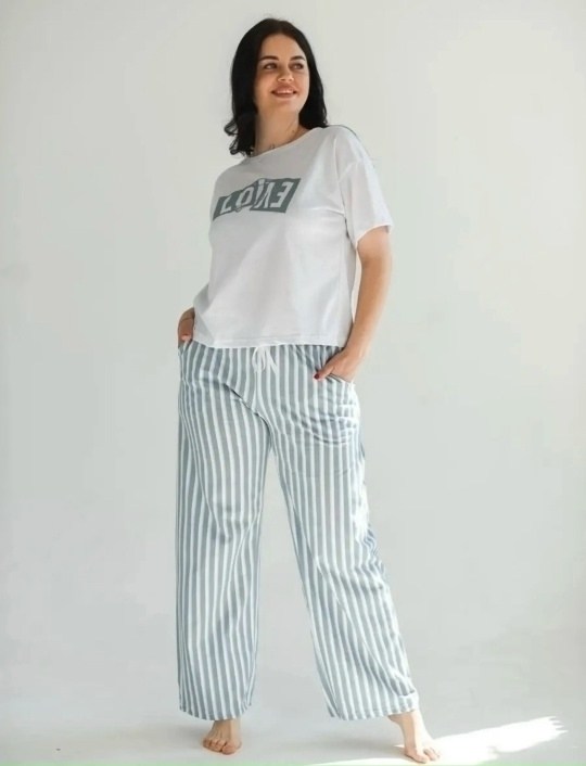 женская пижама,пижама со штанами и футболкой домашняя одежда,пижама с штанами,домашний комплект с брюками,домашний комплект женский
