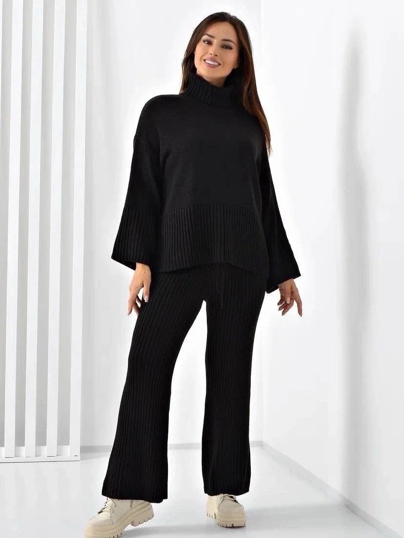 костюм вязаный брючный оверсайз,трикотажные костюмы,костюм вязаный брючный оверсайз zasberry,костюмы брючные,трикотажные костюмы женские