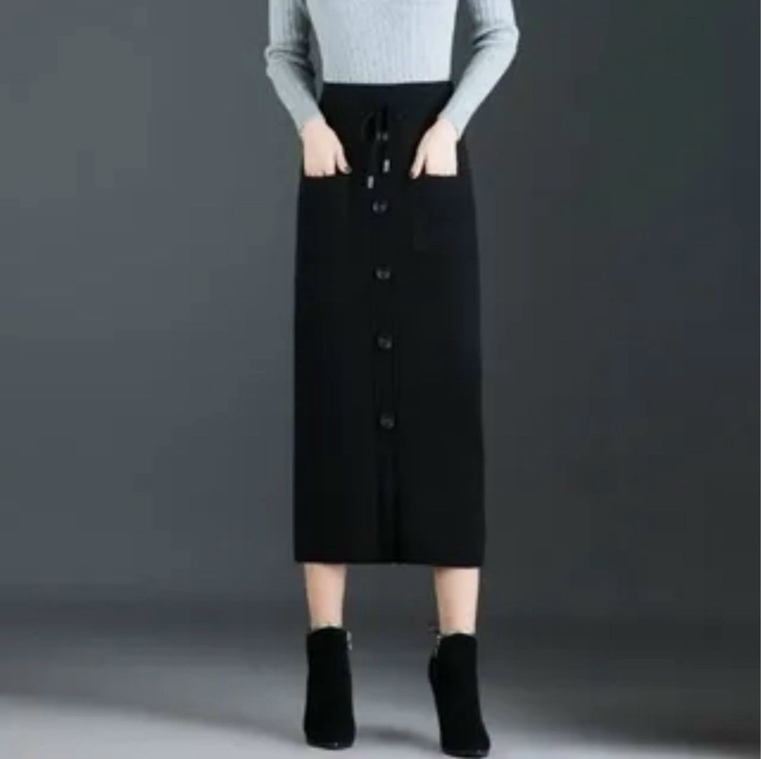 юбка средней длины,юбка женская,юбка,трикотажная юбка,юбка с высокой талией