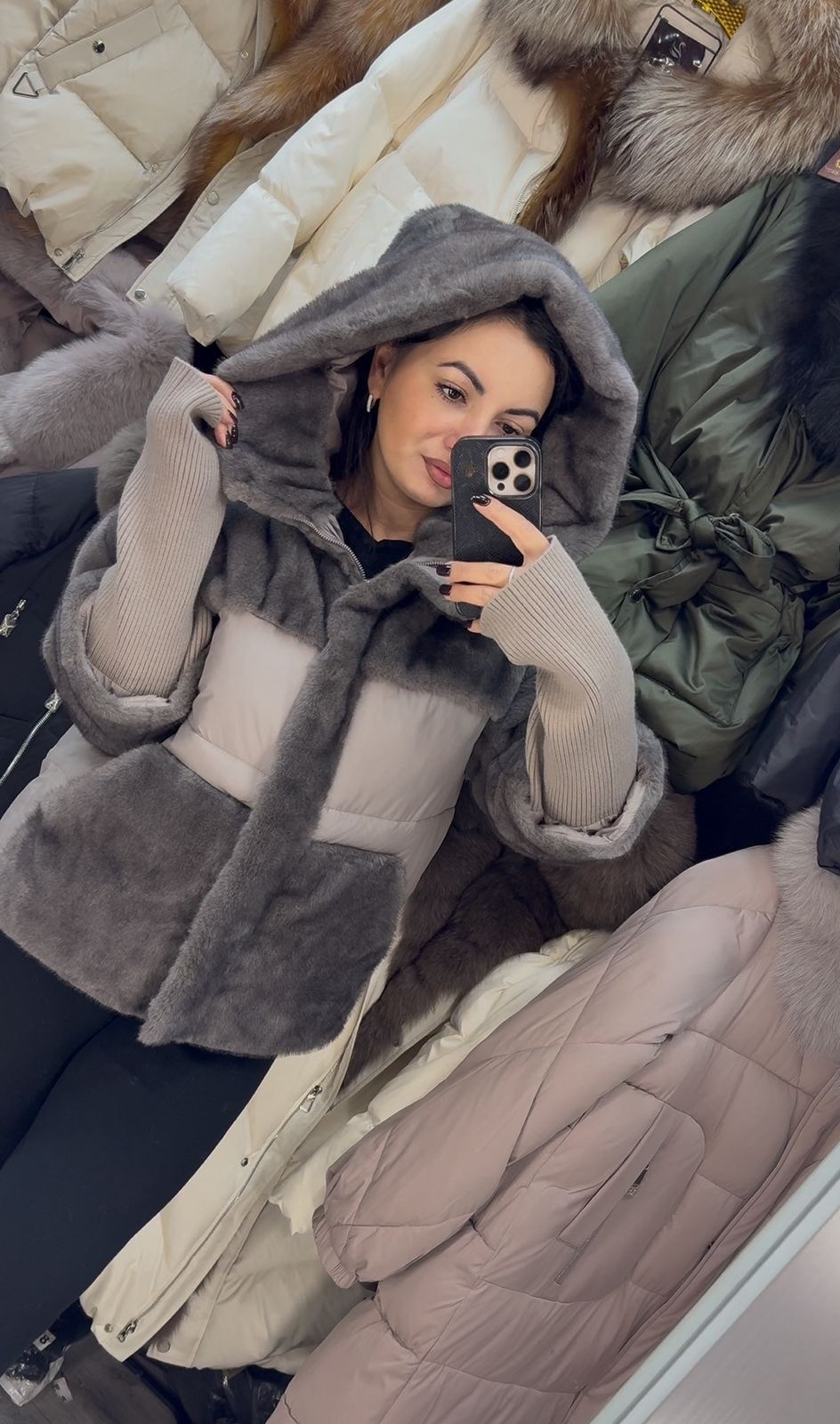 куртка женская,меховая куртка,куртка комбинированная,куртка пуховик,стильная куртка