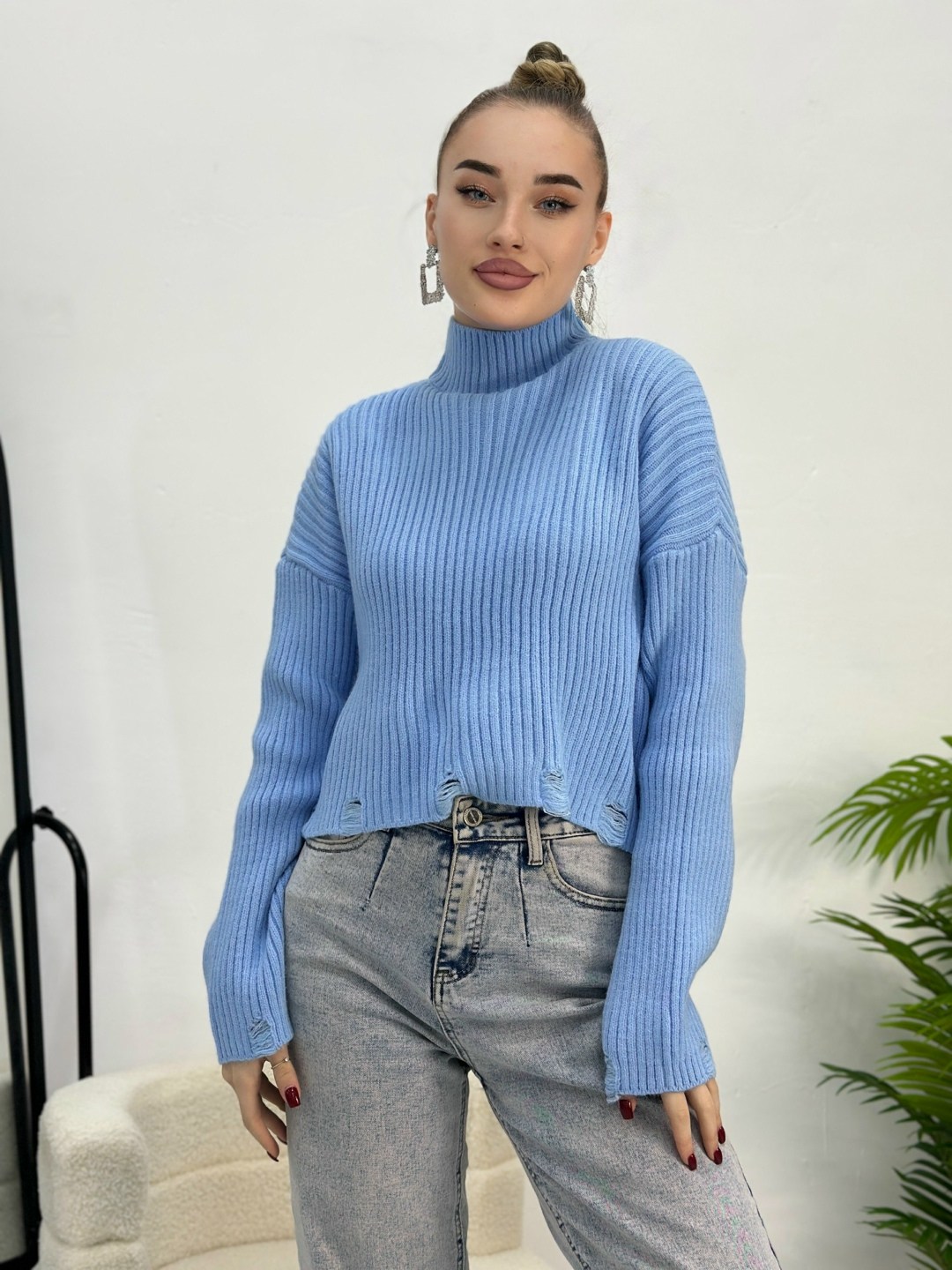 свитера женские,джемпер,свитер с горлом,бежевый джемпер,стильный свитер