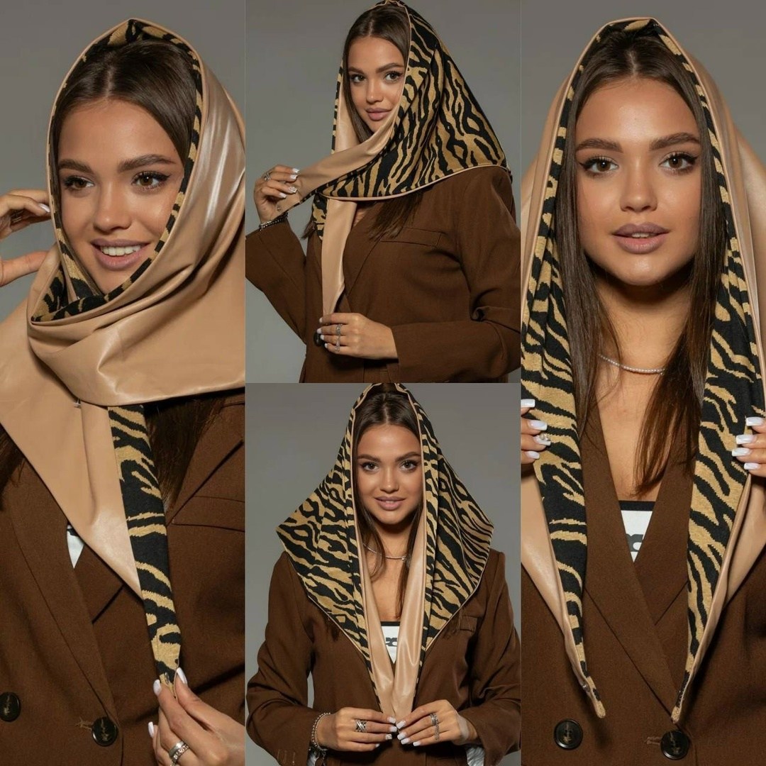 косынка из экокожи,косынка женская теплая,косынка женская,платок палантин,косынка теплая