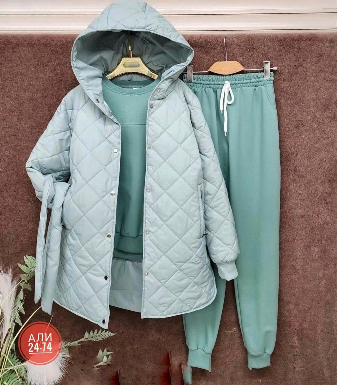 женский костюм на флисе,костюм женский тройка,костюм на флисе,костюм тройка,костюм фиолетовый