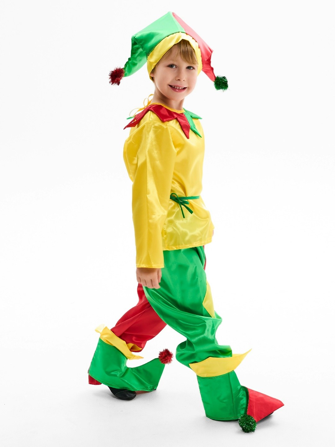 костюм петрушка,карнавалия костюм петрушки,костюм петрушки скомороха батик,скомороха костюм,костюм петрушки для мальчика на новый год