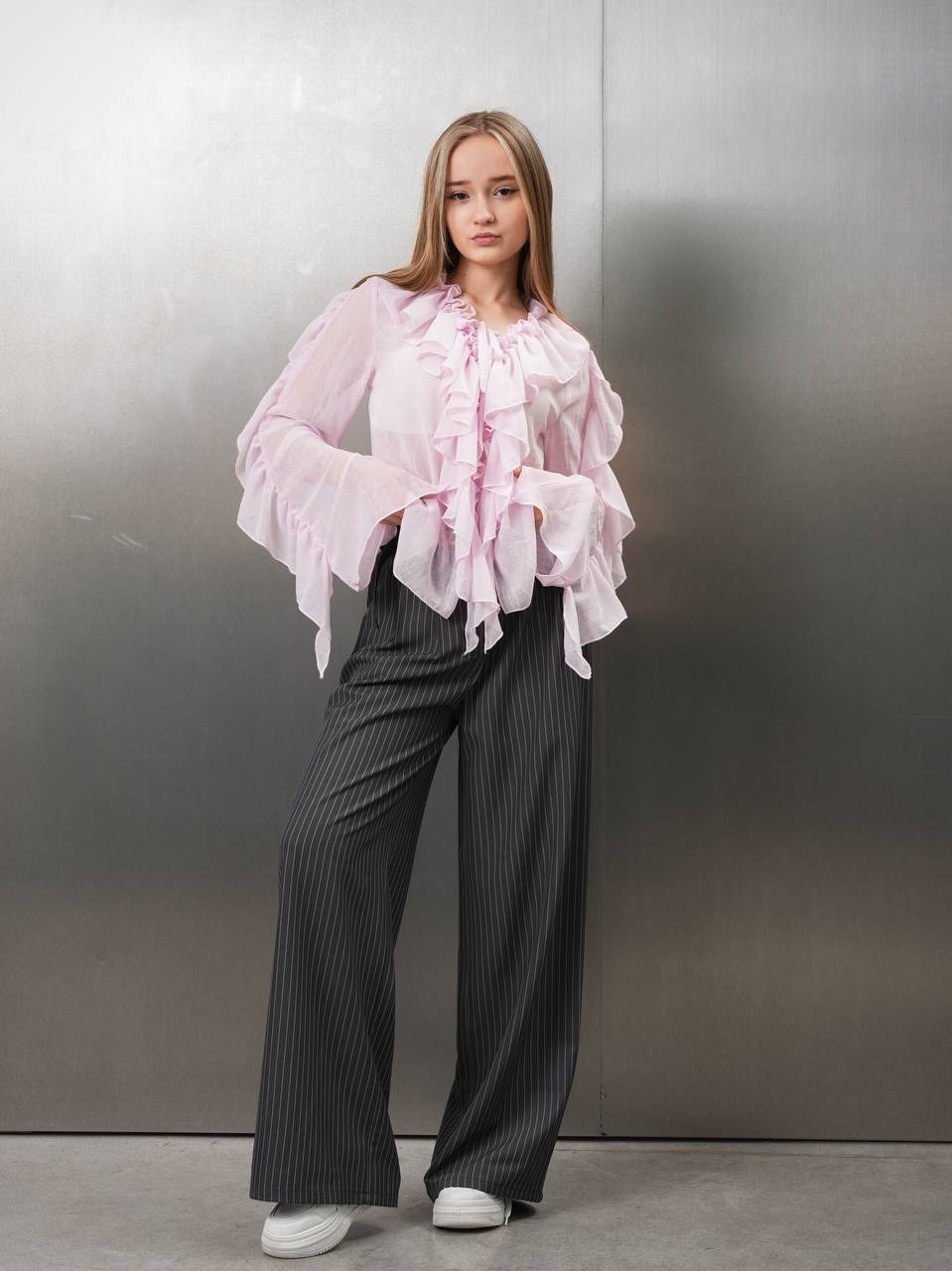 блуза,школьные брюки палаццо для девочек,брюки для девочек,блузка женская,блуза серая