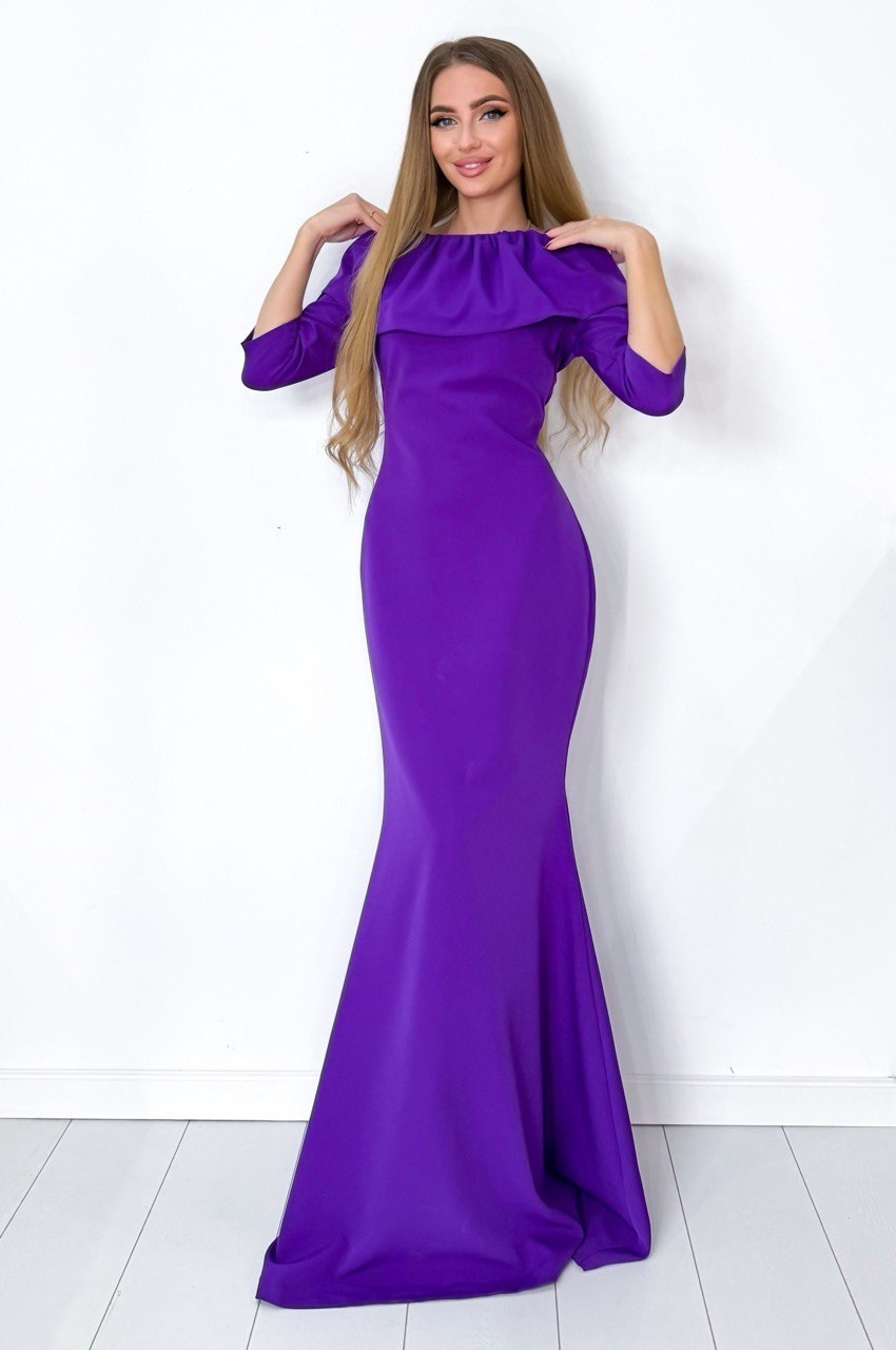 платье креп,вечерние платье,платье длинное,платье рыбка,платье