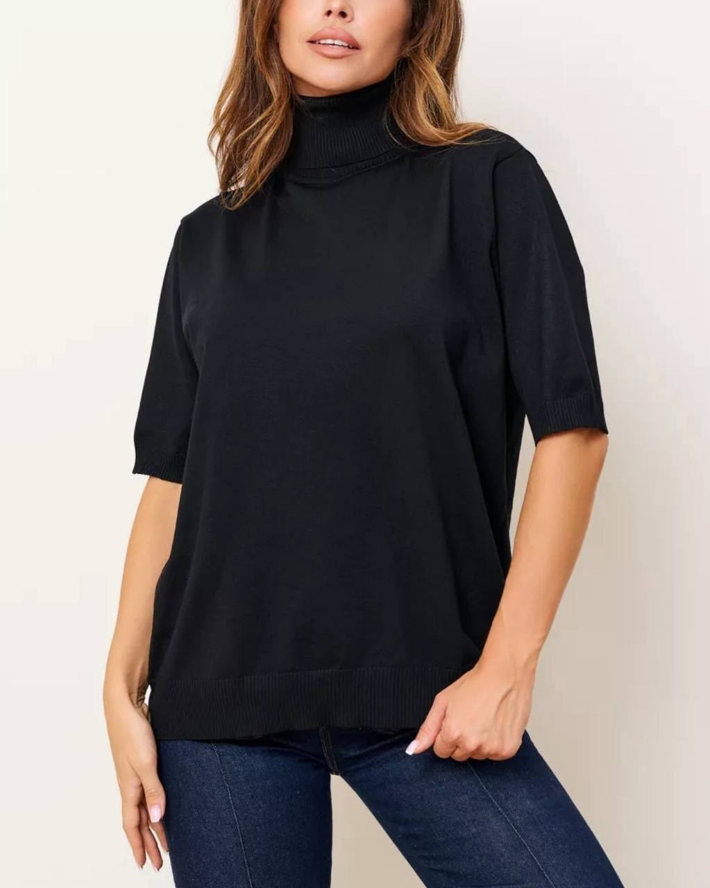 женская водолазка,кофта женская,трикотажный джемпер,водолазка с короткими рукавами,джемпер