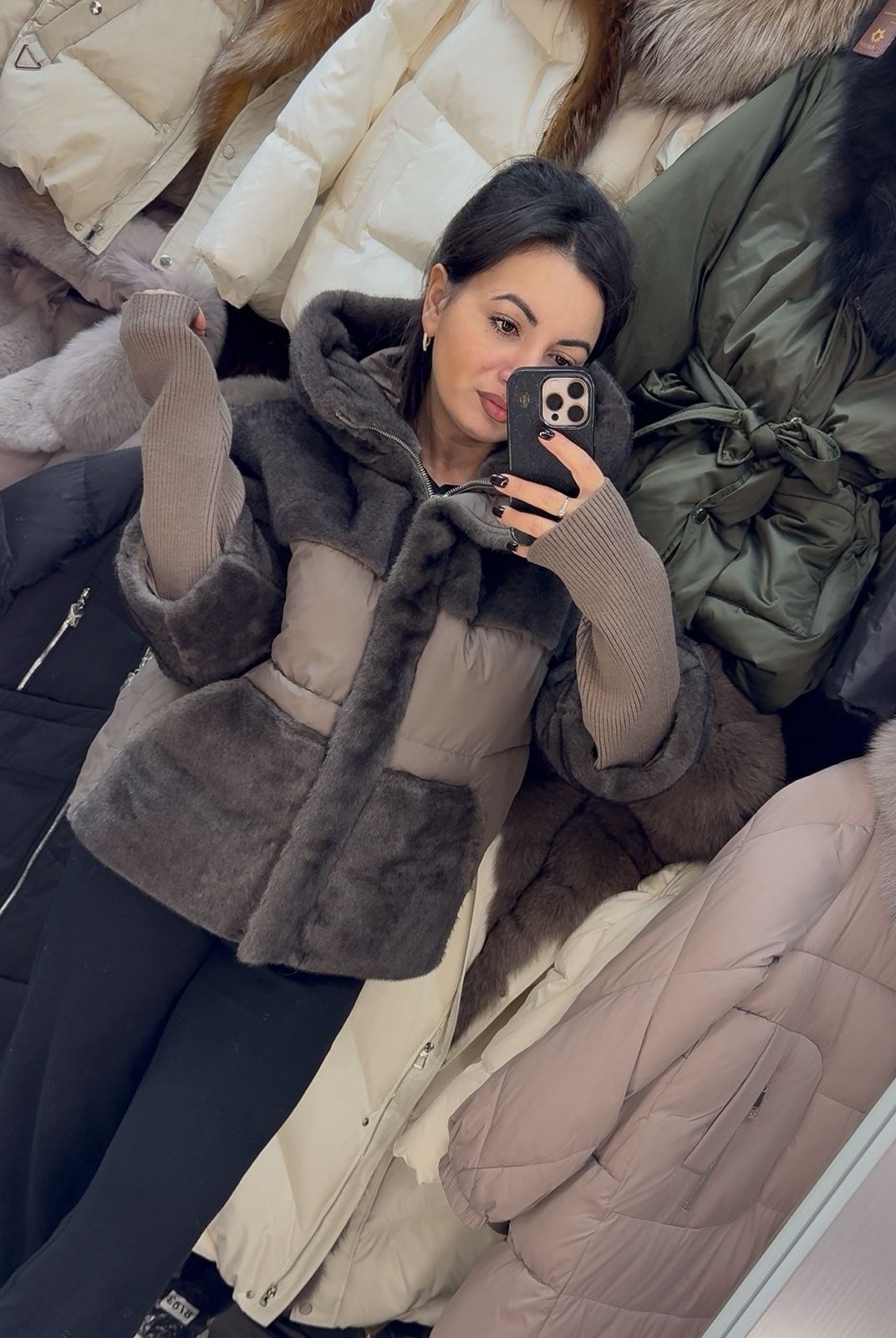 куртка женская,меховая куртка,куртка комбинированная,куртка пуховик,стильная куртка