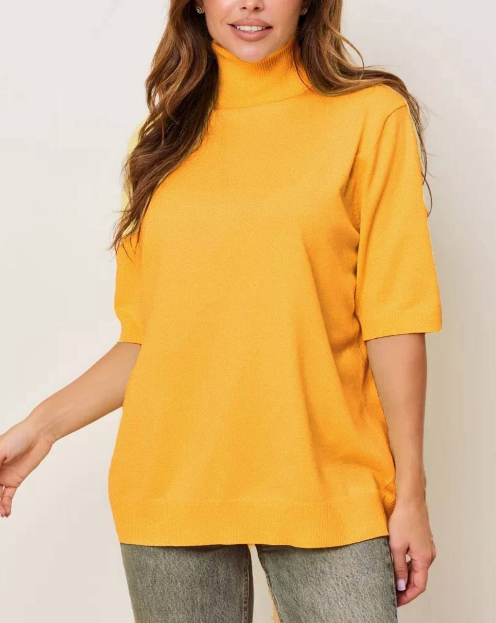 женская водолазка,кофта женская,трикотажный джемпер,водолазка с короткими рукавами,джемпер