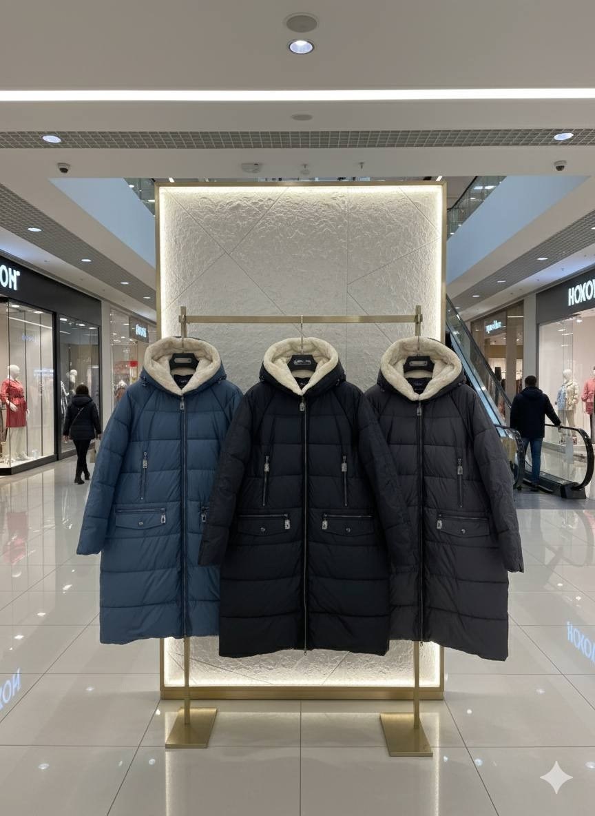 пуховик женский,пуховик,зимние куртки,зимний женский пуховик,полупальто зимнее