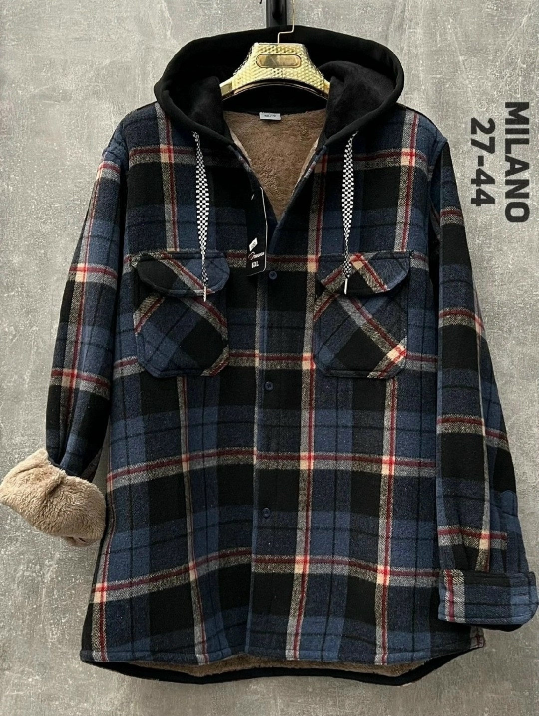 рубашка с капюшоном,теплая рубашка,рубашка на флисе,рубашка клетку с капюшоном,кофта рубашка