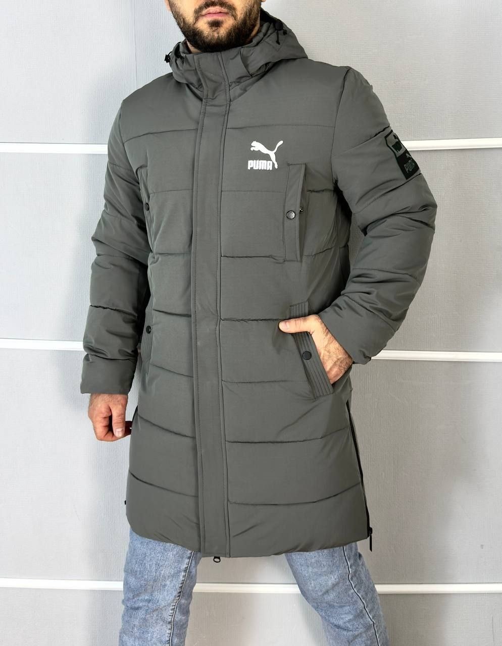 зимняя куртка,мужская зимняя куртка,куртка зимняя удлиненная,зимняя куртка puma,куртка