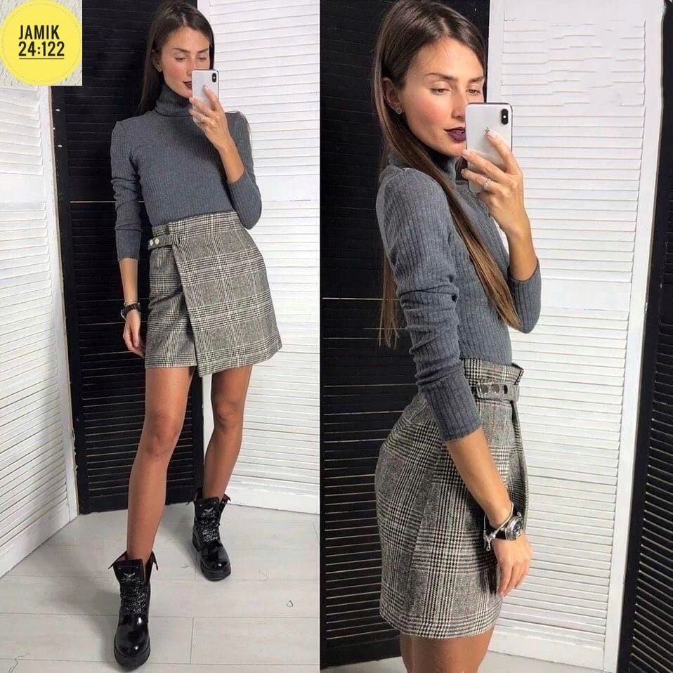 юбка,твидовая юбка мини,мини юбка,модная юбка,юбка с кофтой