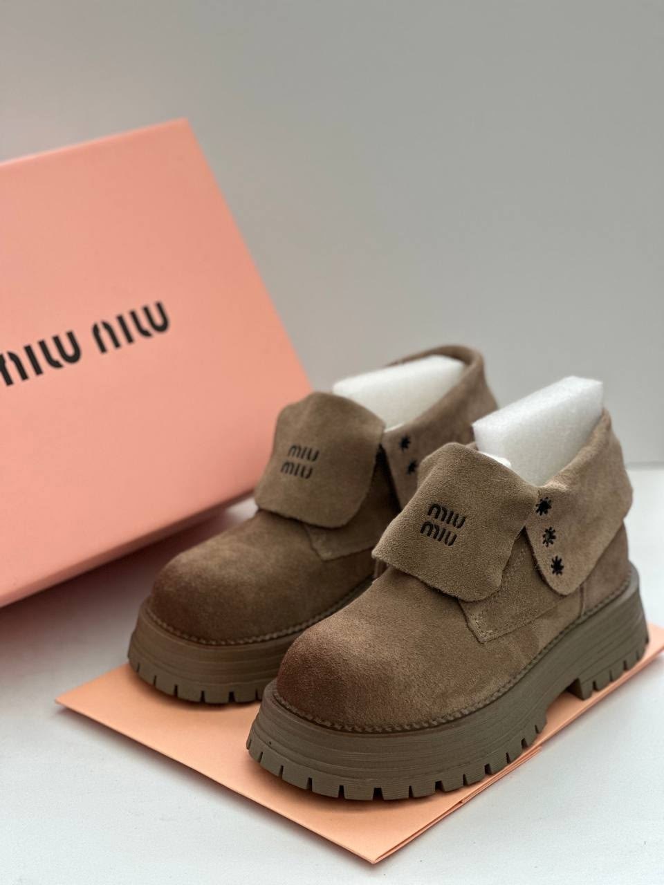 ботинки miu miu,,ботинки миу миу,ботинки miu,ботинки замшевые