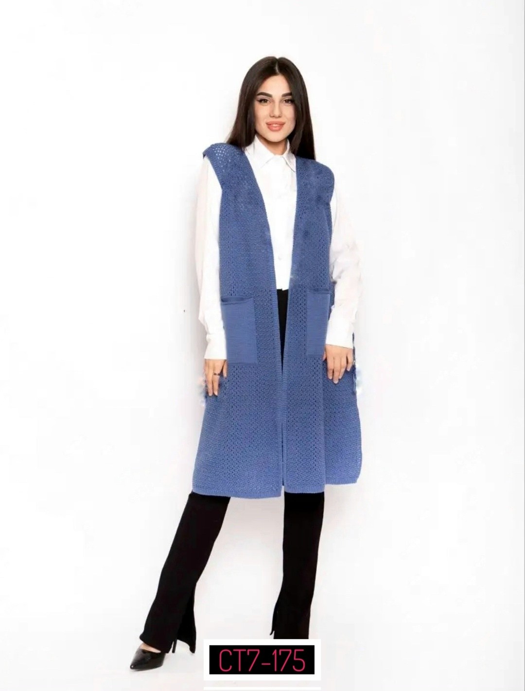 жилет вязаный безрукавка,жилет вязаный безрукавка весенняя,вязаный удлиненный жилет,модные жилеты на весну,жилет длинный женский