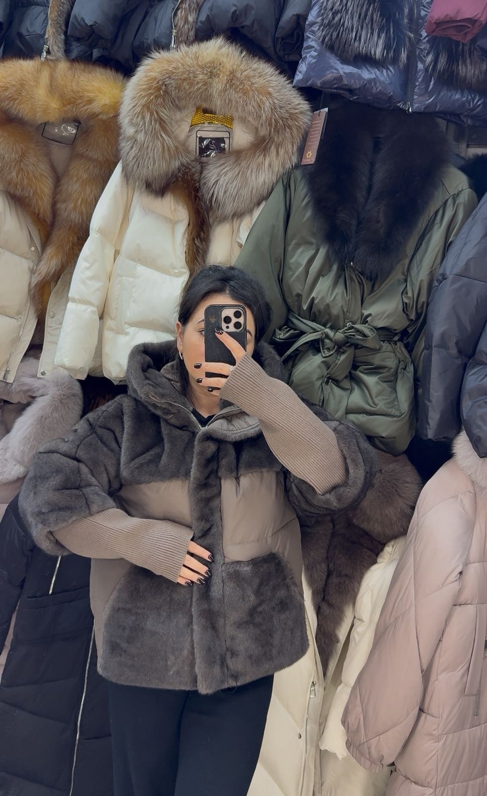 куртка женская,меховая куртка,куртка комбинированная,куртка пуховик,стильная куртка