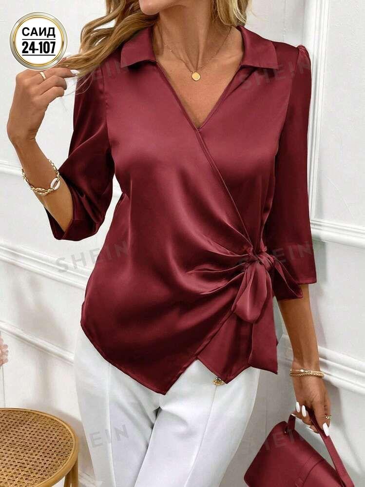 женские блузки,блузка с поясом,блузки,модные женские блузки