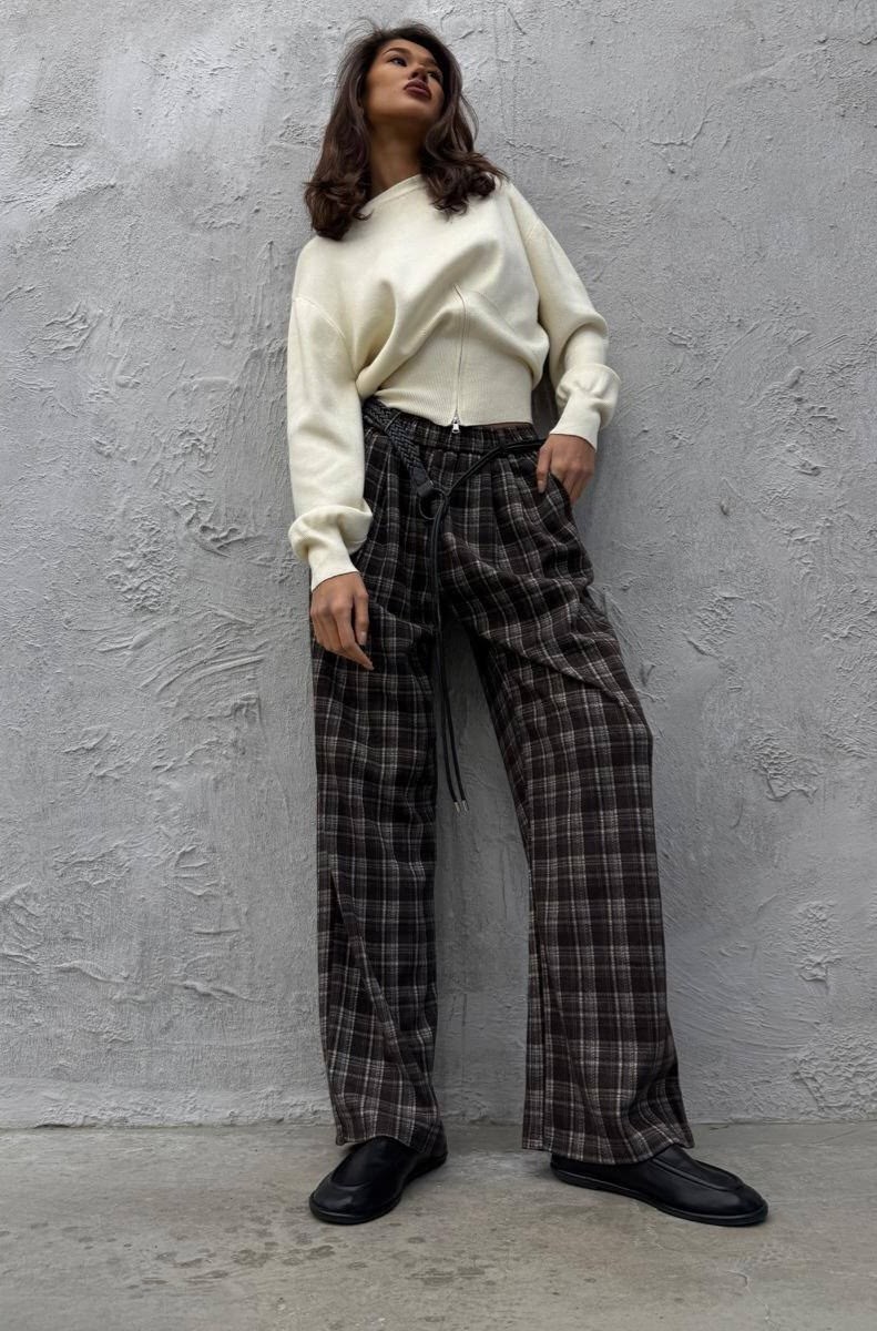 клетчатые брюки,брюки широкие,брюки в клетку,широкие брюки в клетку,штаны в клетку