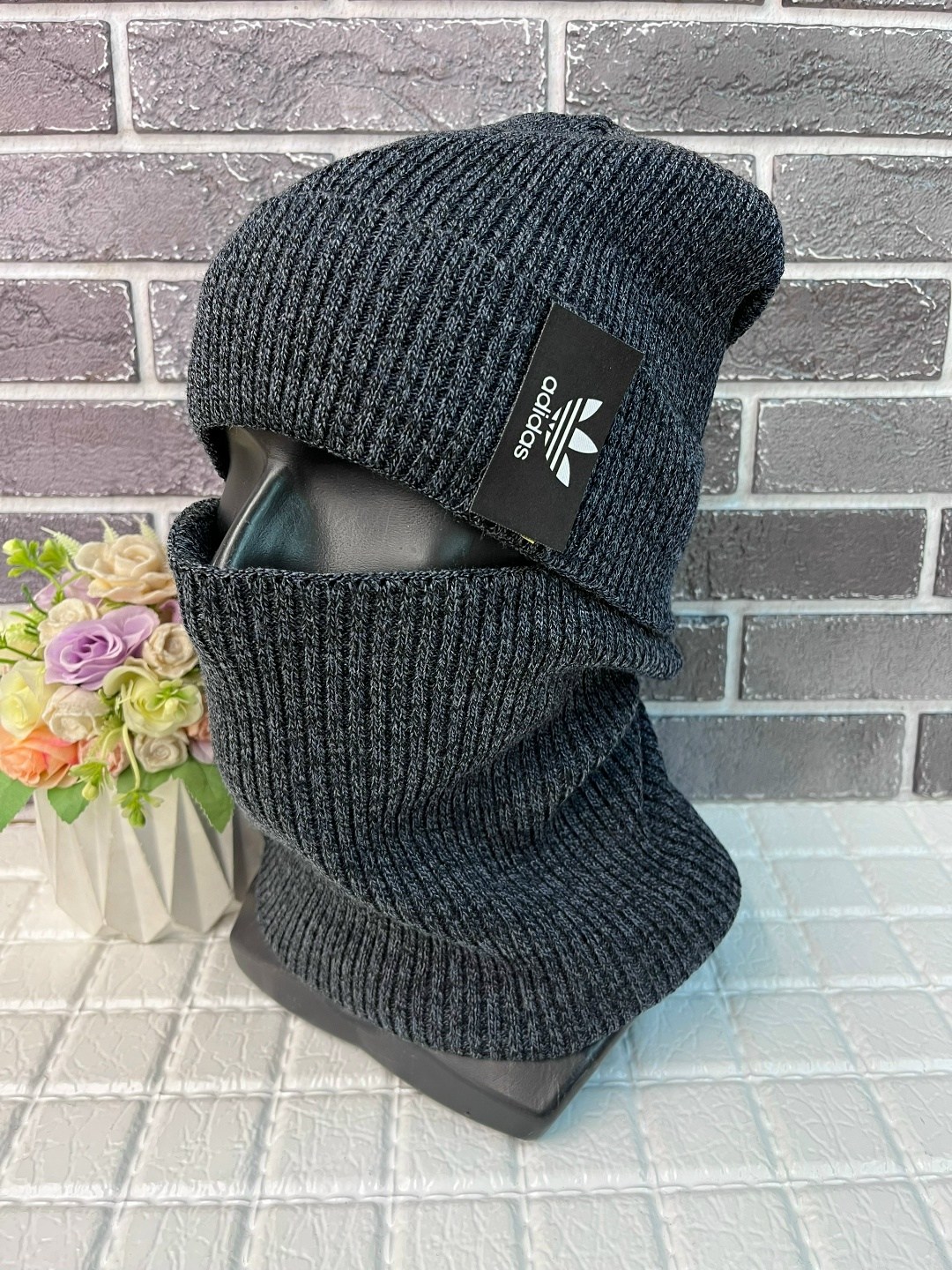 шапка и снуд,зимняя шапка и снуд,комплект шапка и снуд,комплект мужская шапка и снуд,шапка и снуд для мужчин