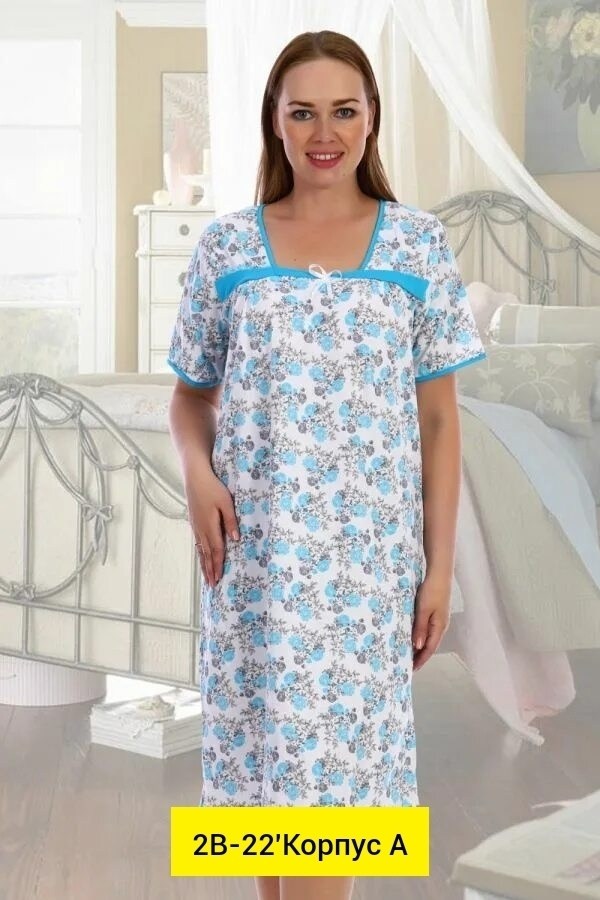 ночная сорочка,ночная женская сорочка,женская сорочка,сорочка,ночная сорочка шуйский ситец