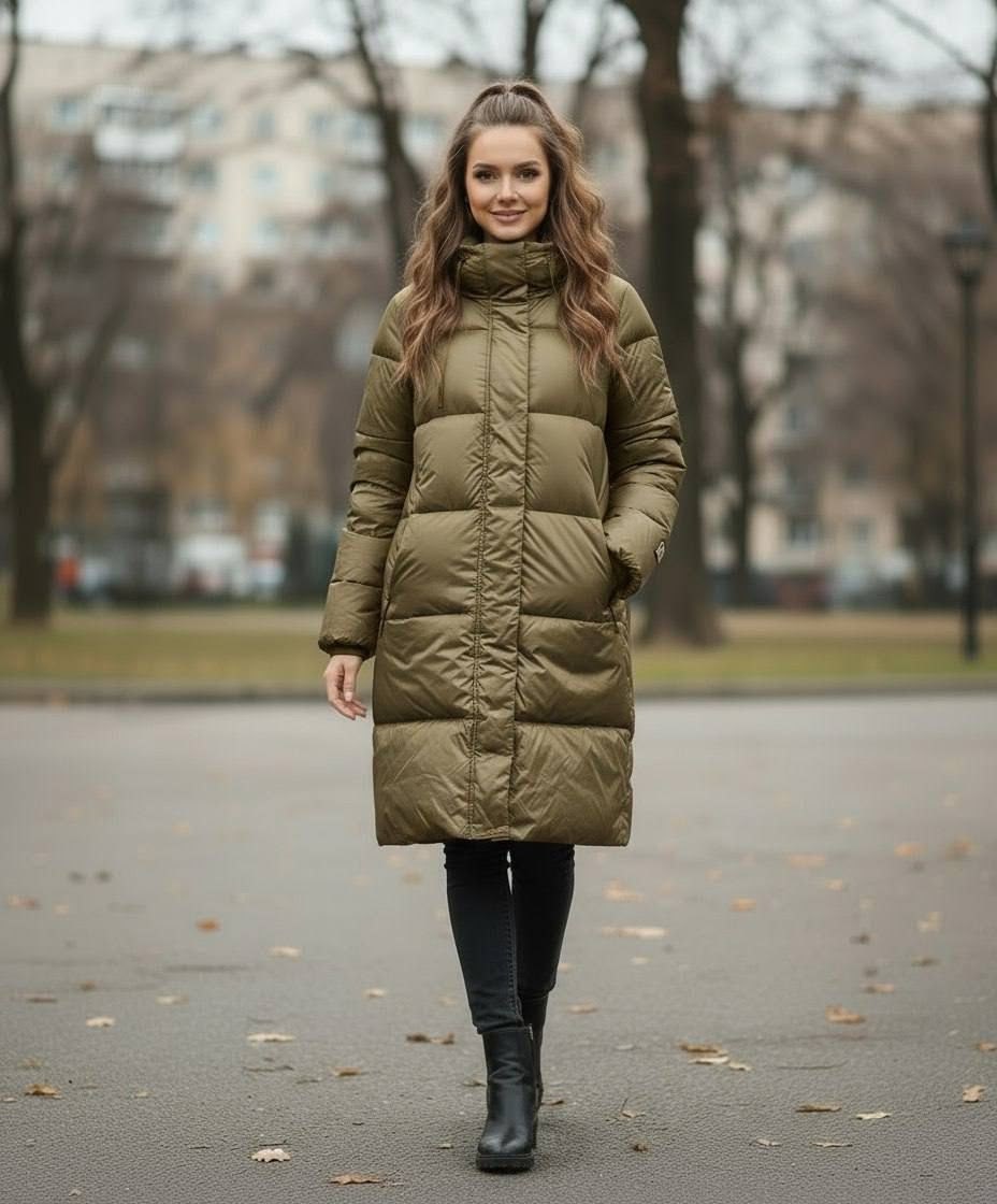 стильные пуховики,женские пуховики,женская зимняя куртка,удлиненная куртка,пуховик
