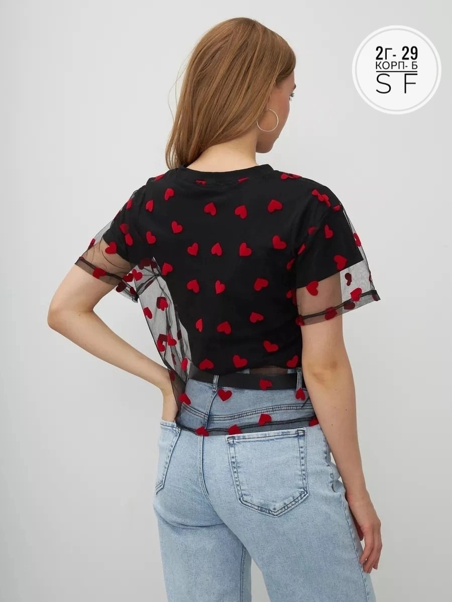 короткие футболки,женская футболка,летние женские футболки,футболка с сердечками