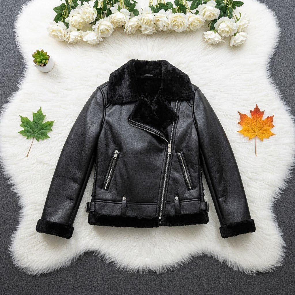 черная дубленка авиатор,зимние женские куртки из искусственной кожи,куртка из искусственной кожи женская,женская куртка из искусственной овечьей кожи,женская короткая куртка из искусственной кожи