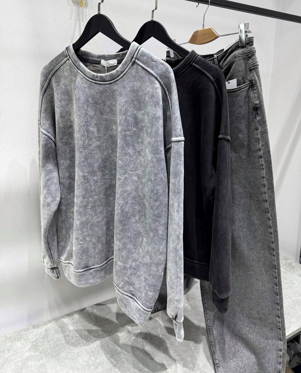 серый свитшот,свитшот женская,оверсайз свитшот,толстовки оверсайз,толстовки свитшот