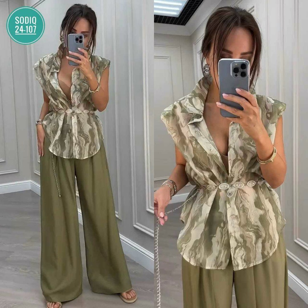 костюм женский атласный,костюм с брюками,женский брючный костюм,костюм с брюками палаццо