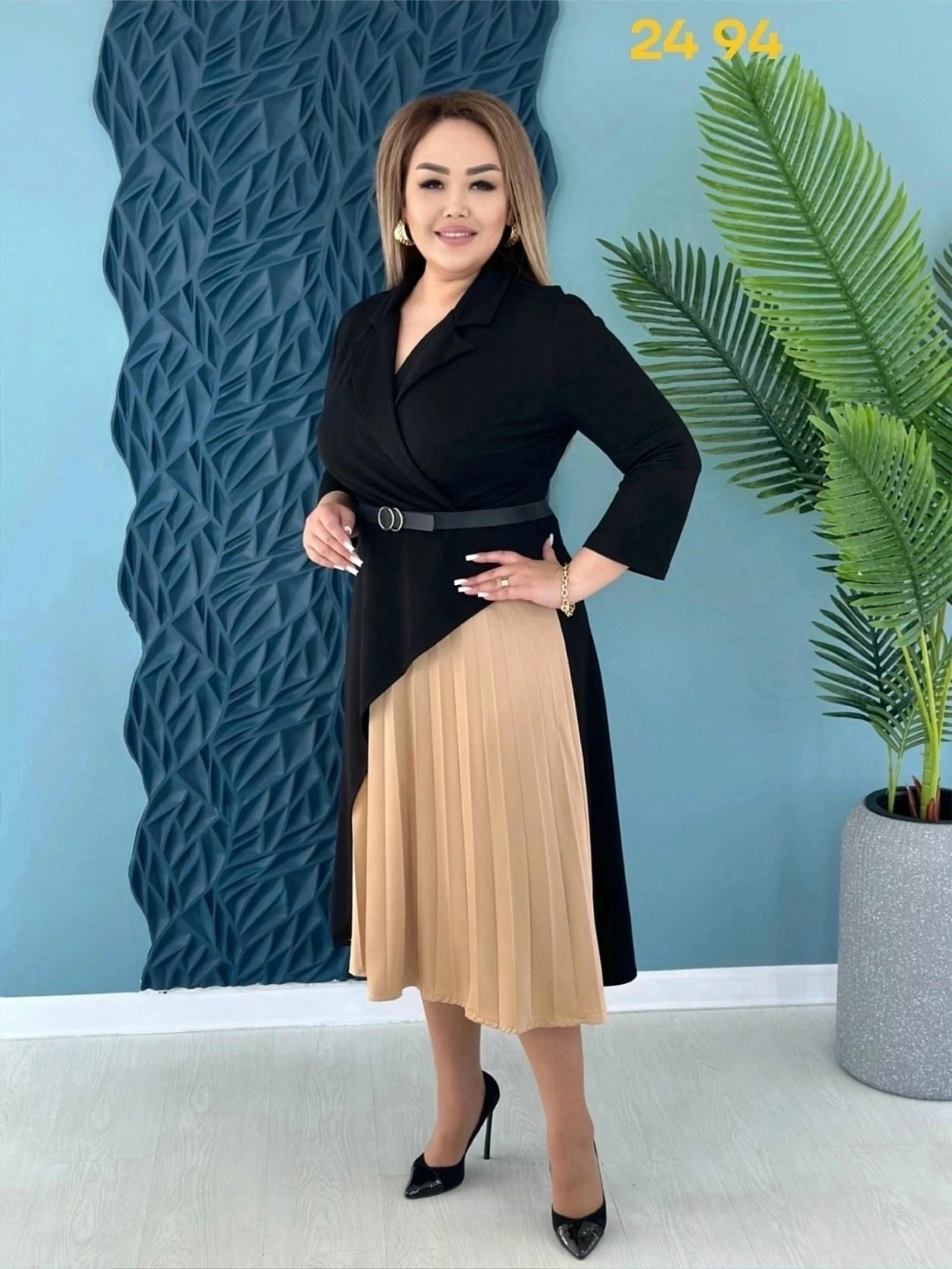 ,платье,платье для женщин,комбинированное платье,платье миди