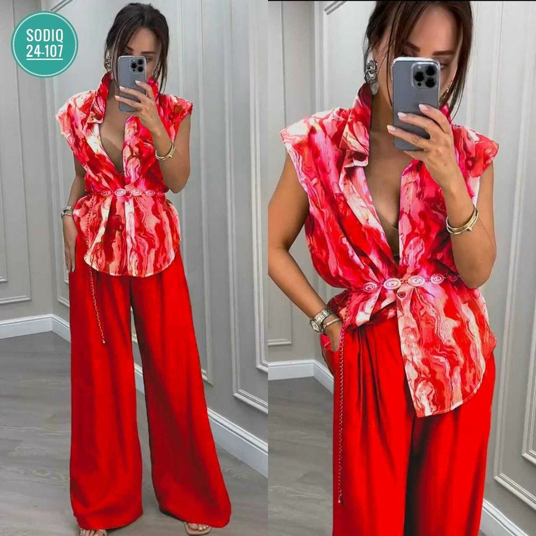 костюм женский атласный,костюм с брюками,женский брючный костюм,костюм с брюками палаццо