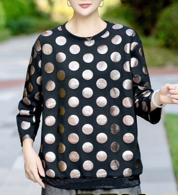 блузка с круглым вырезом,блузка женская,футболка в горошек,блузка в горох,блузка женская в горошек