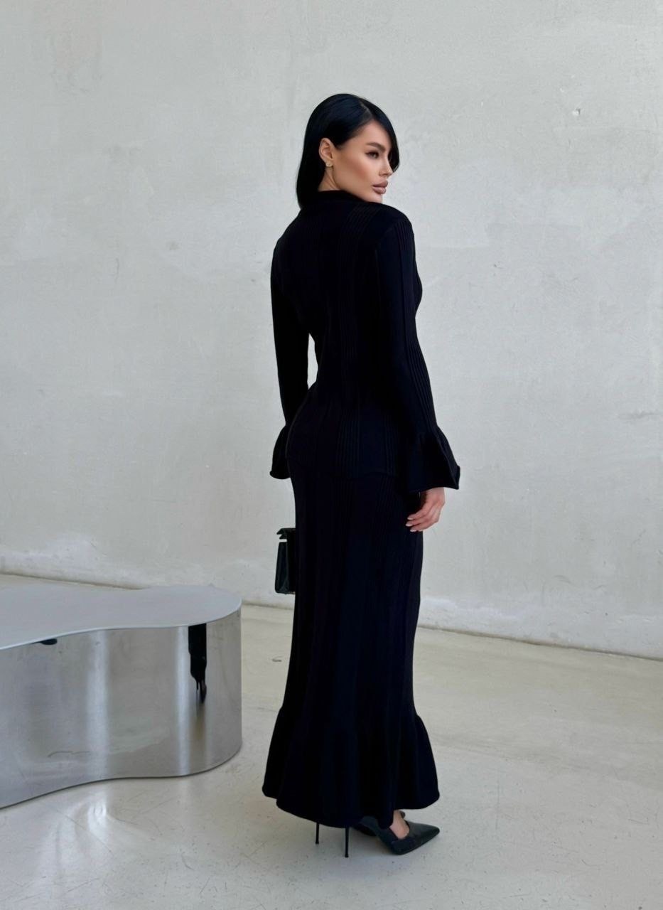 элегантное платье,длинное платье,женские длинные платья,платье с оборками