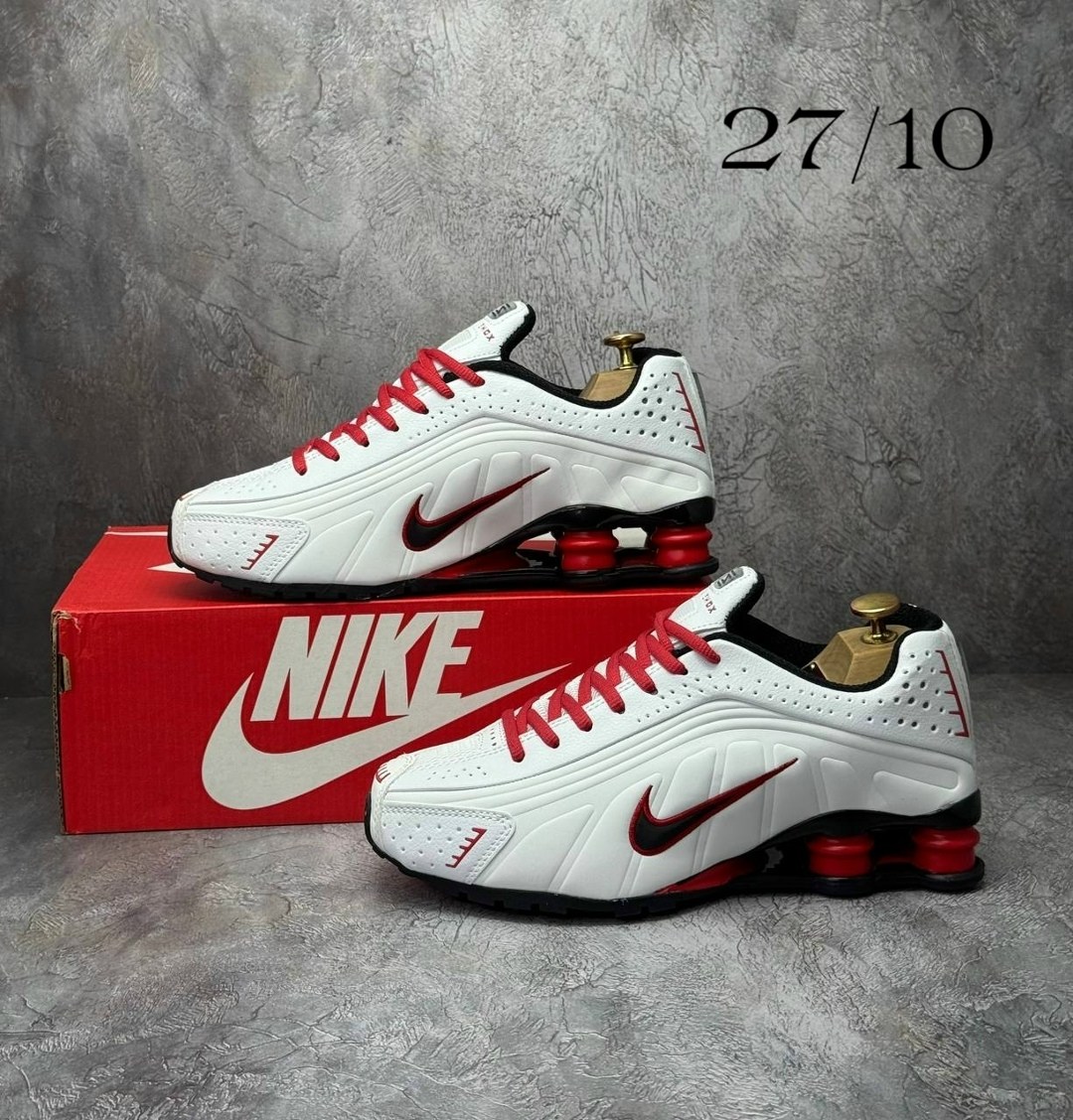 кроссовки,nike shox,найк шокс красно белые,кроссовки nike shox,nike shox r 4