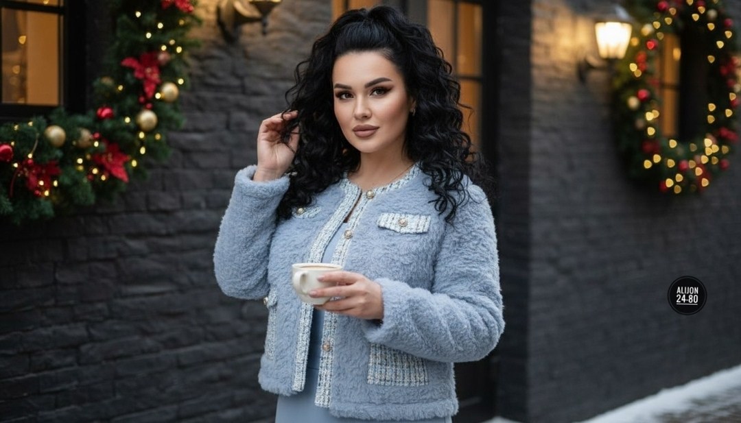 женская твидовая куртка,повседневная куртка,синий твидовый жакет,женская твидовая куртка с длинным рукавом,твидовая куртка