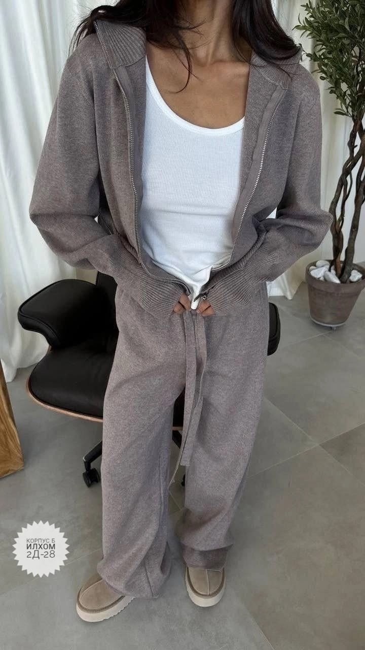 теплый трикотажный костюм,трикотажные костюмы,спортивные костюмы женские,cпортивный костюм женский на флисе,костюм женский серый