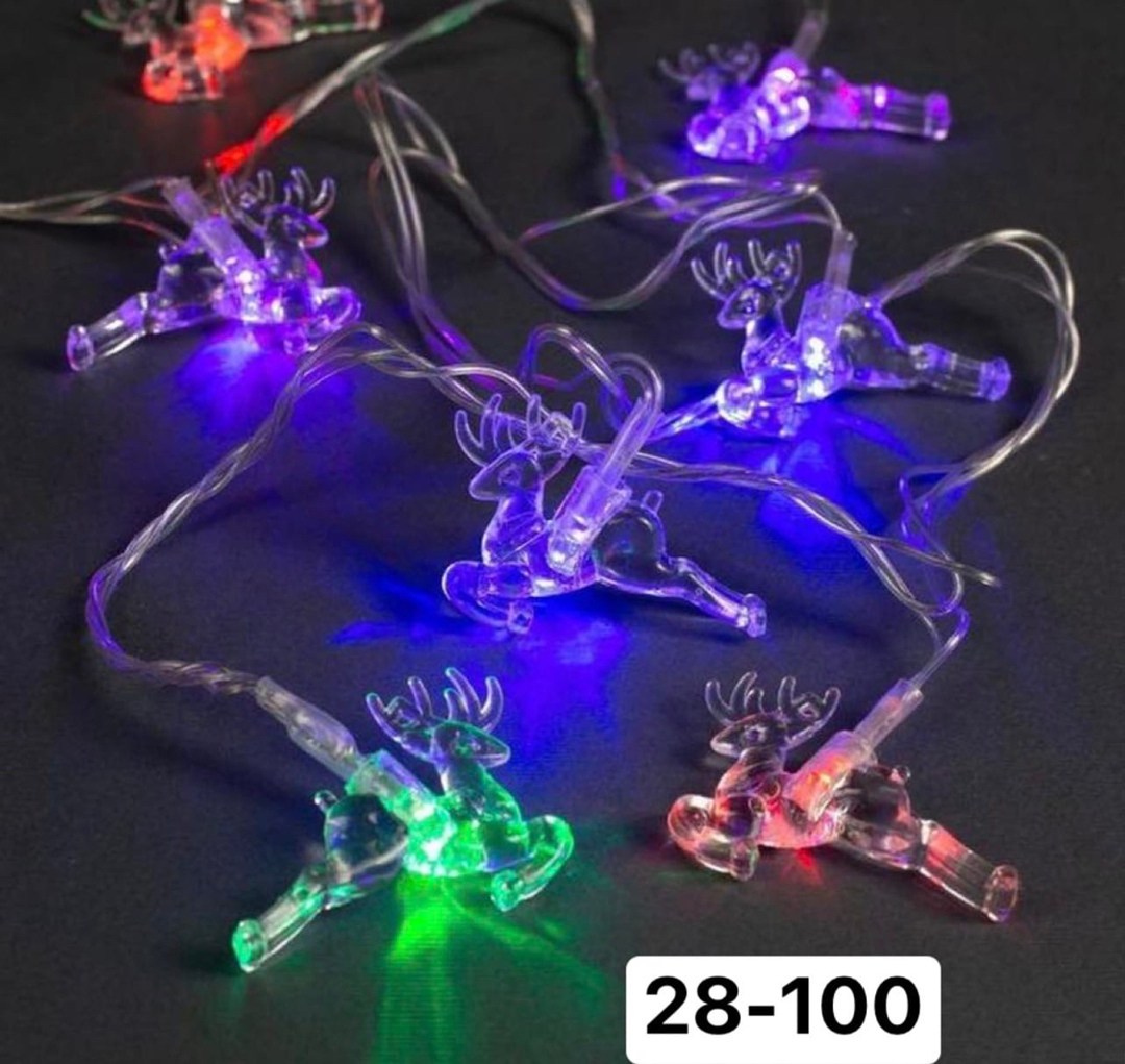 гирлянда новогодняя светодиодная,гирлянда светодиoдная,светодиодные гирлянды по штучно на батарейках для творчества,светодиодная гирлянда лампа северный олень цветная 12 м,гирлянда новогодняя электрич
