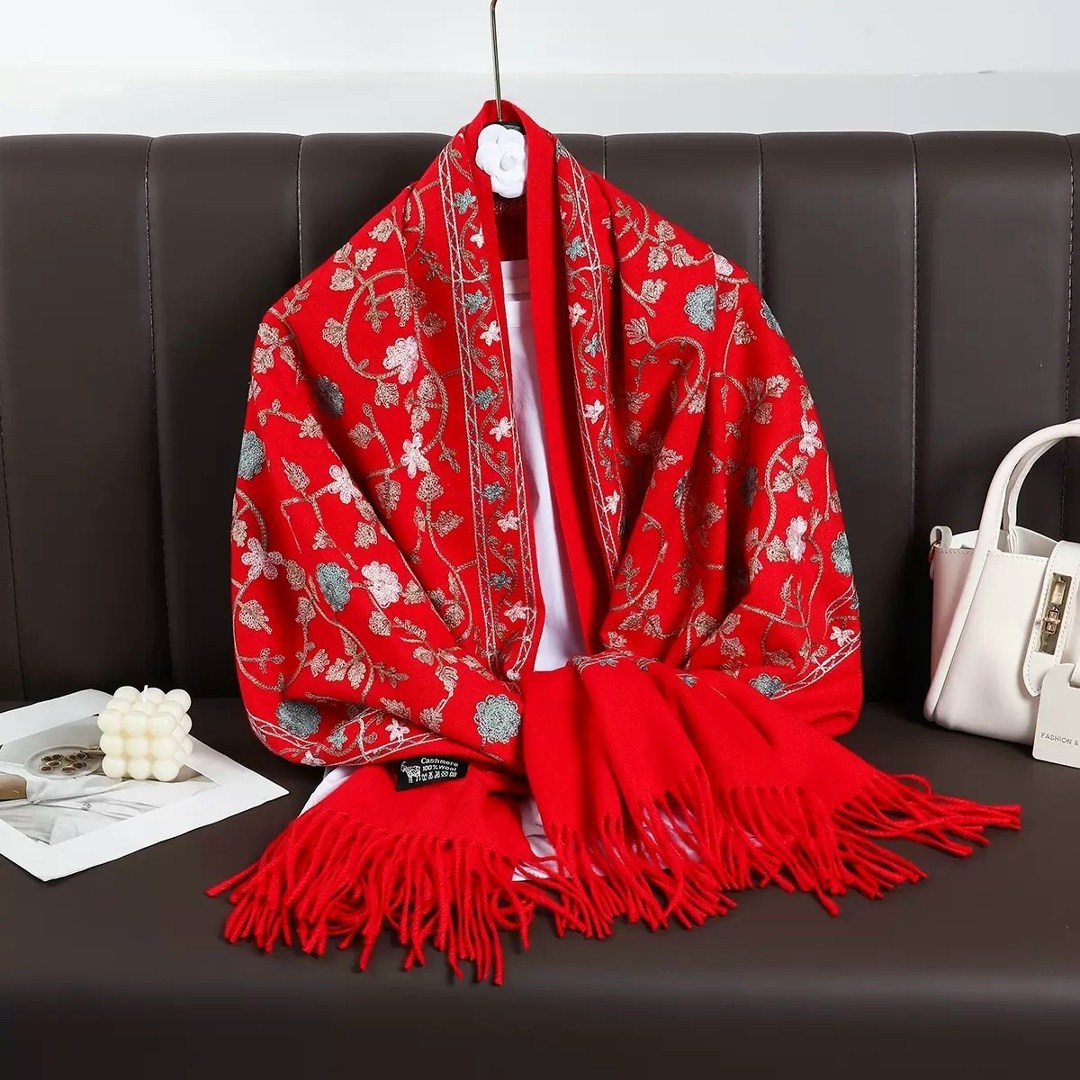 женские кашемировые шарфы,шарфы для женщин,женский шарф,теплые шарфы,шарф с цветами