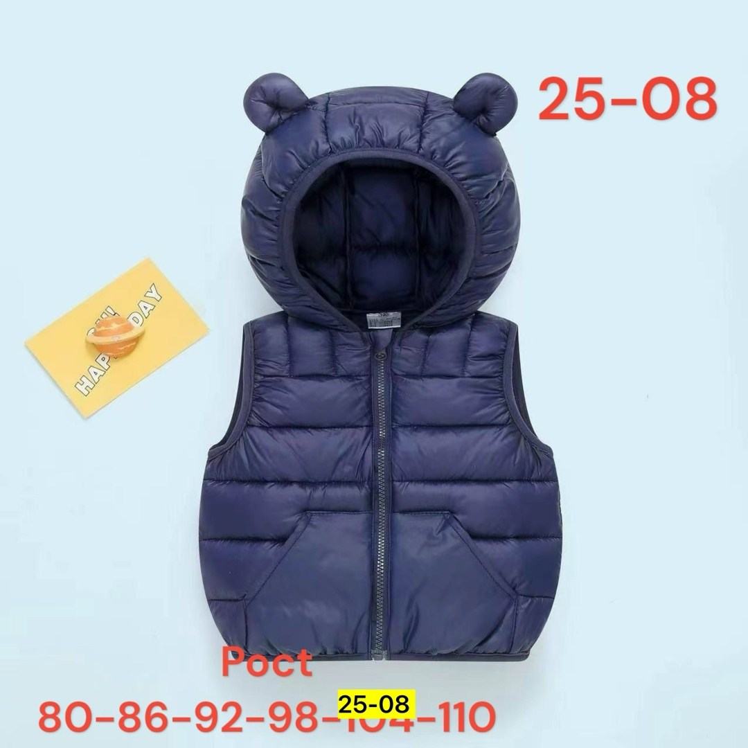 жилет детский утепленный демисезонный,жилетка детская,детский жилет,жилет для малыша,феста жилетка детская