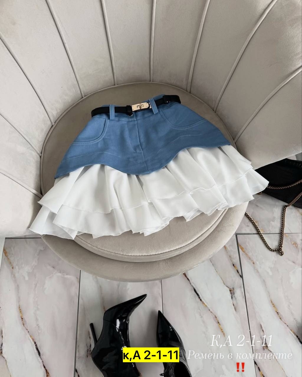 юбка,юбка джинс,юбка женская,юбка с оборками,юбка модная