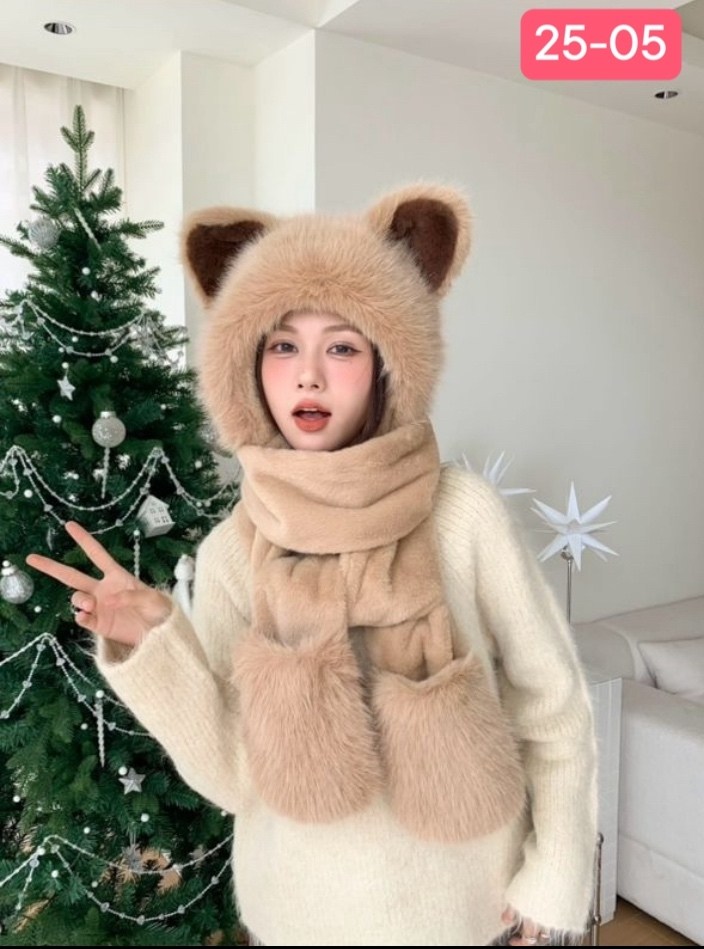 плюшевая шапка,шапка шарф с ушками,шапка комплект шарфом,шапка шарф с ушками зимняя,женская зимняя шапка