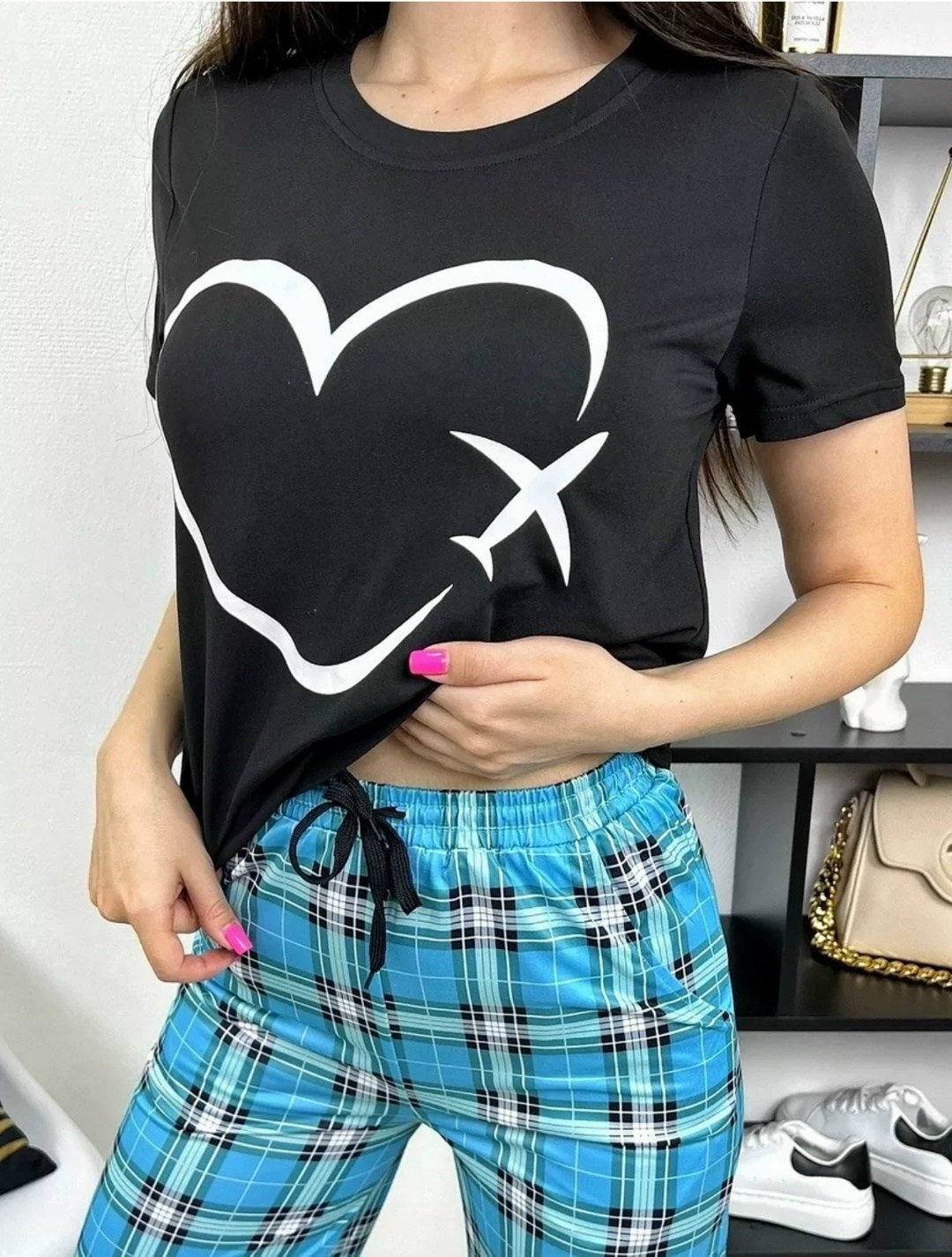 женская пижама,домашняя одежда женская,костюм пижама с брюками,женский домашний костюм,женская пижама комплект