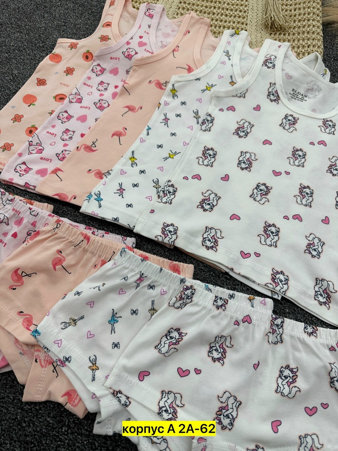 майка для девочек,нижнее детское белье,детские комплекты,детское белье,детский комплект нижнего белья майка