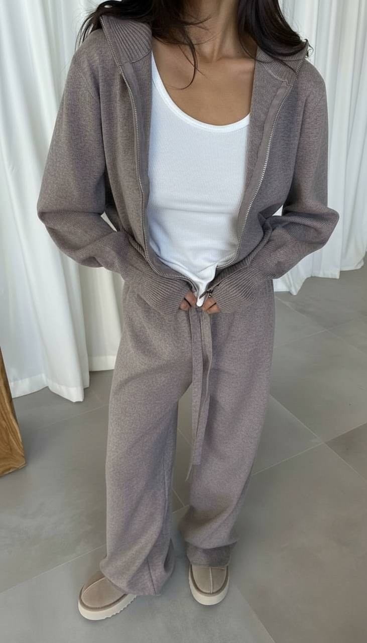 костюм трикотажный,комплект кардиган,вязаные костюмы,вязаные кардиганы,стильные костюмы